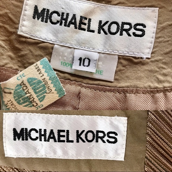 Michael Kors RTW Vintage 90s 2 Piece Set M Silk Fringe Skirt & Wrap Scarf - Picture 14 of 15